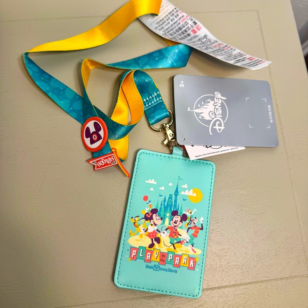 NWT. Disney Parks Card Holder Lanyard.